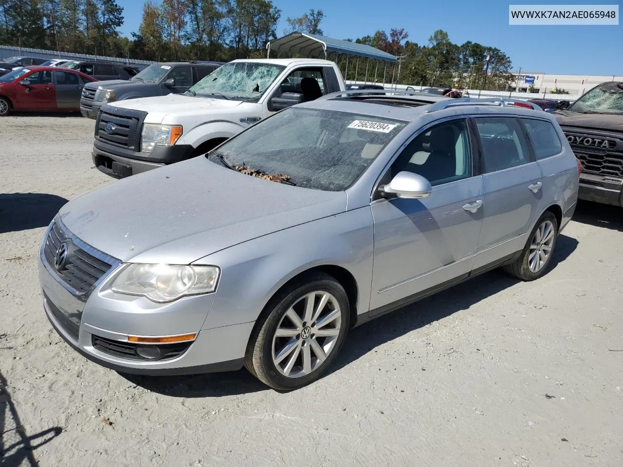 2010 Volkswagen Passat Komfort VIN: WVWXK7AN2AE065948 Lot: 75620394