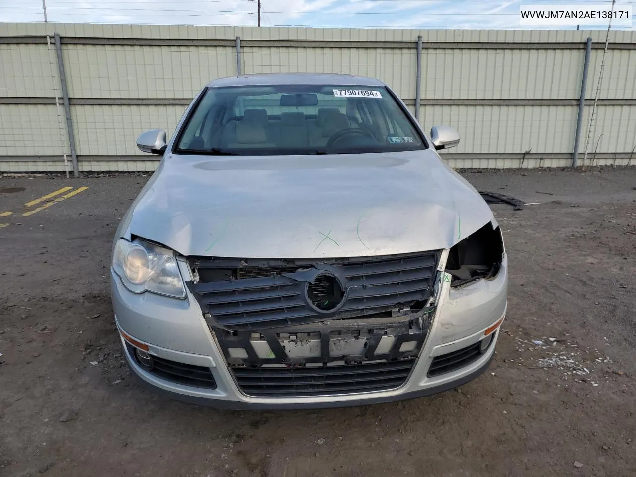 2010 Volkswagen Passat Komfort VIN: WVWJM7AN2AE138171 Lot: 77907694