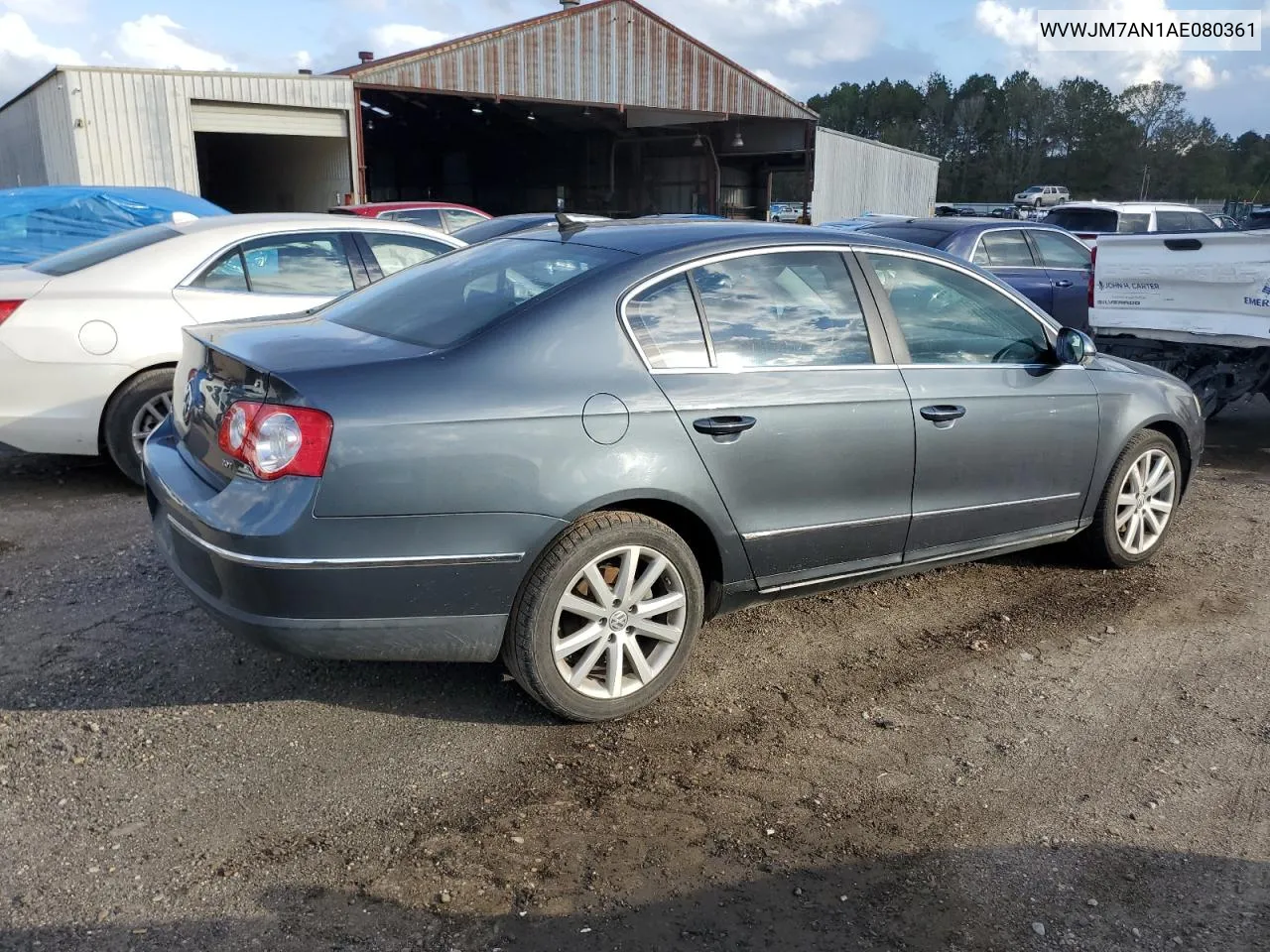 2010 Volkswagen Passat Komfort VIN: WVWJM7AN1AE080361 Lot: 79202024