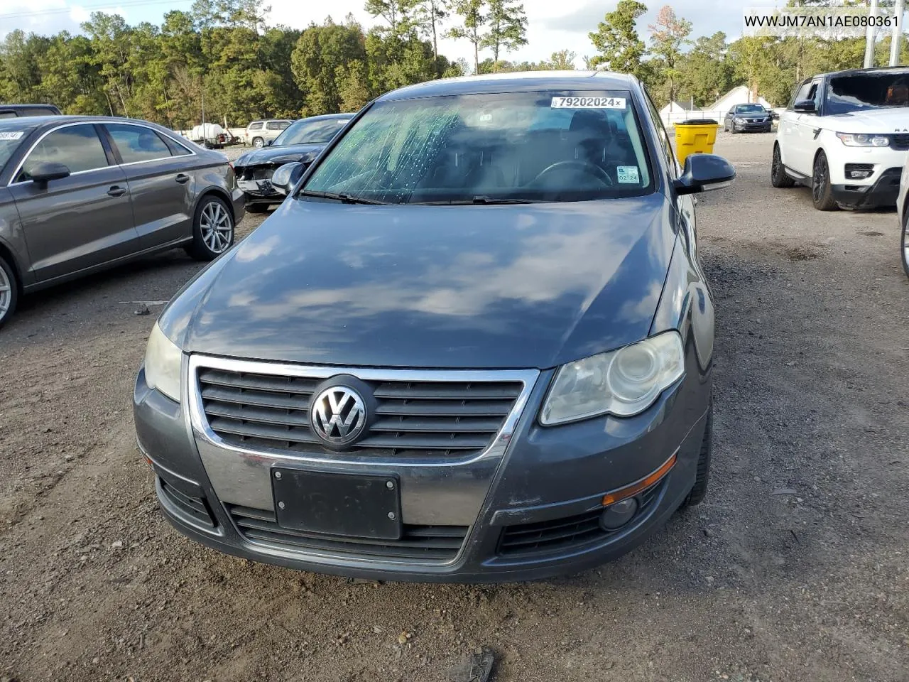 2010 Volkswagen Passat Komfort VIN: WVWJM7AN1AE080361 Lot: 79202024