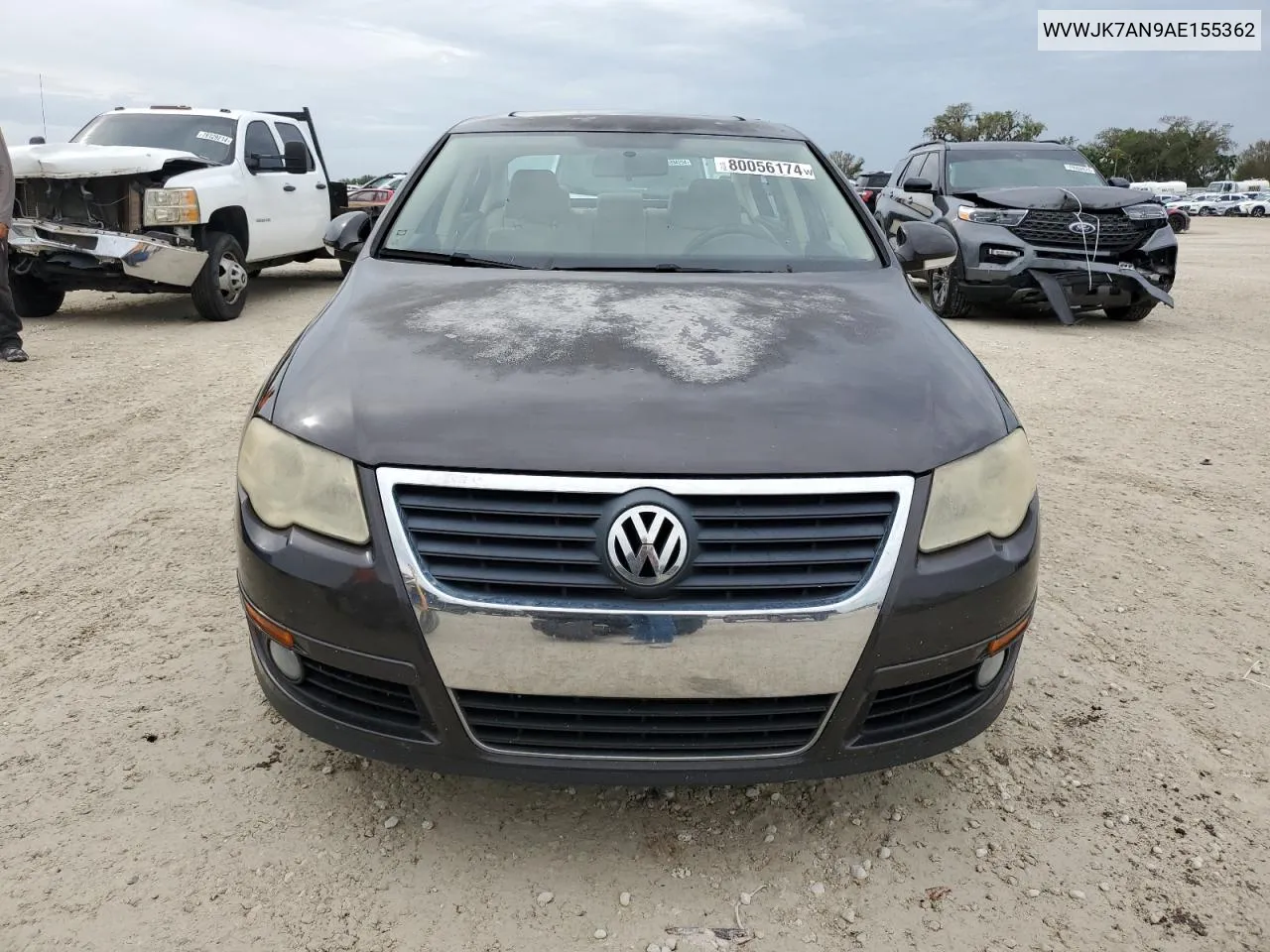 2010 Volkswagen Passat Komfort VIN: WVWJK7AN9AE155362 Lot: 80056174