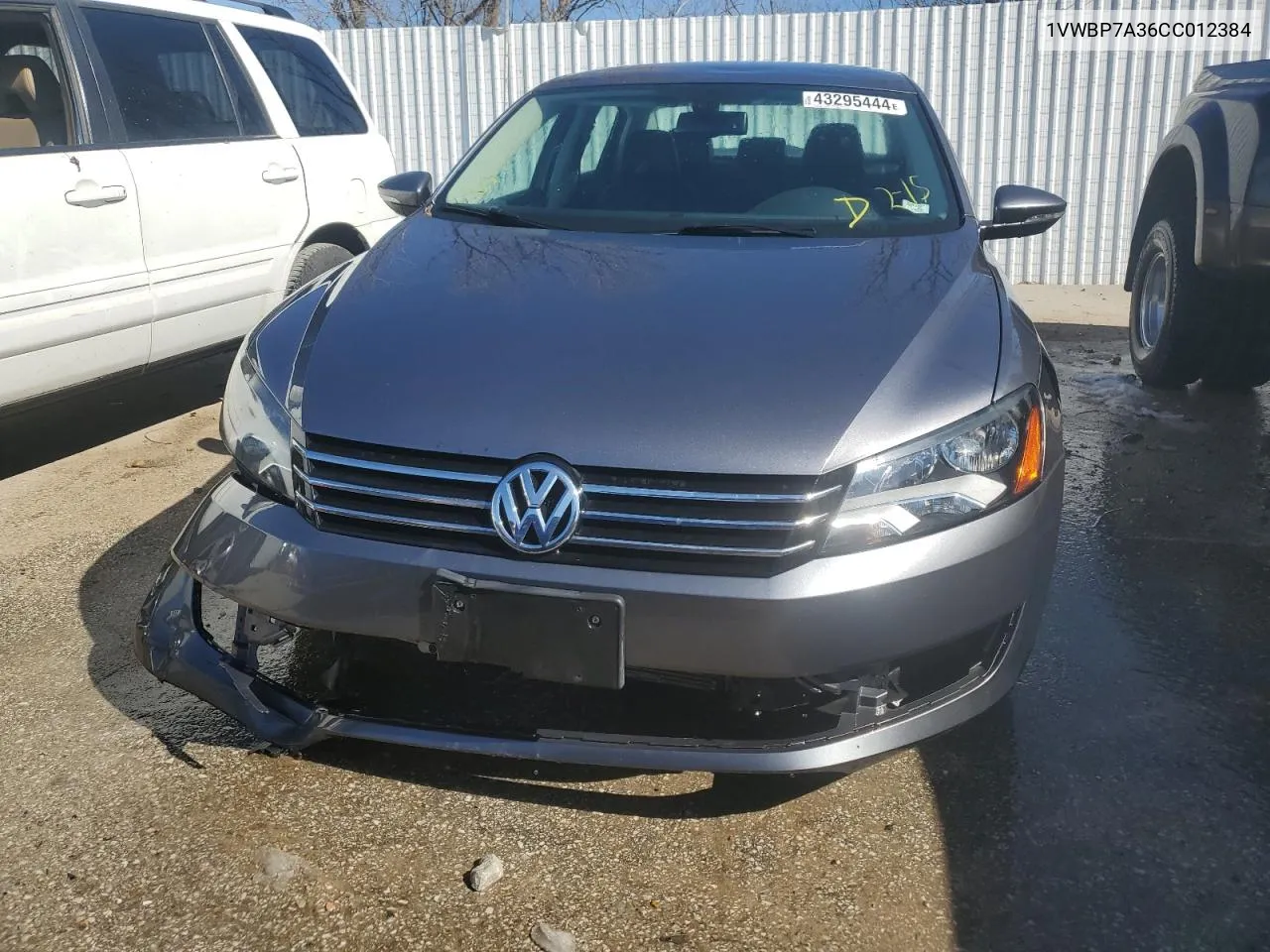 2012 Volkswagen Passat Se VIN: 1VWBP7A36CC012384 Lot: 43295444