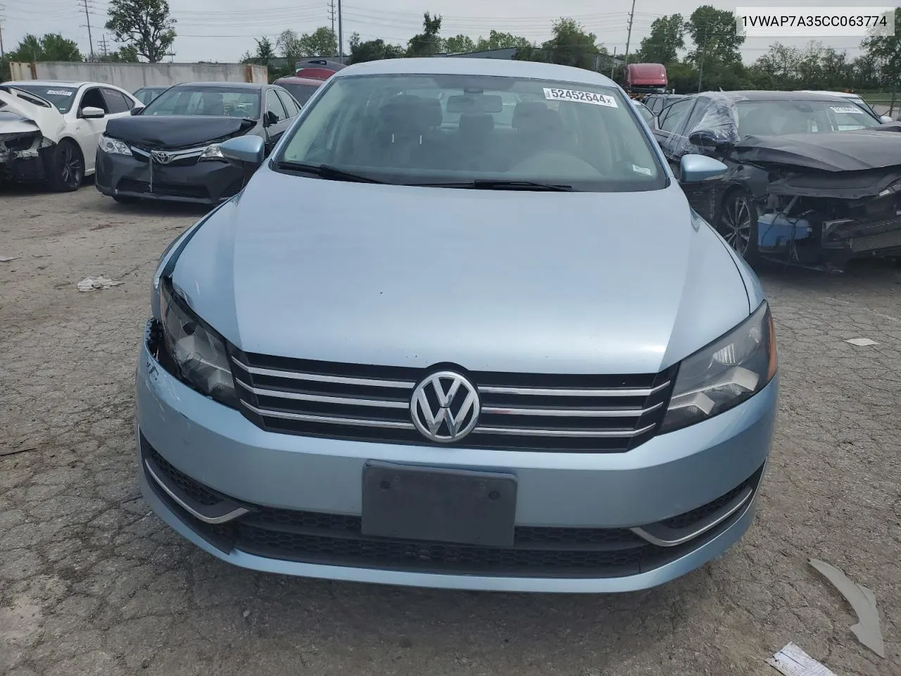 1VWAP7A35CC063774 2012 Volkswagen Passat S