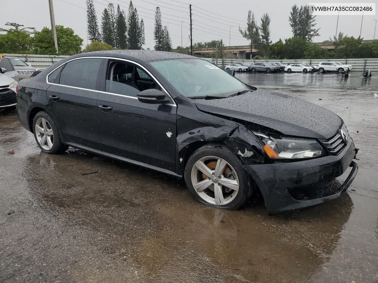 2012 Volkswagen Passat Se VIN: 1VWBH7A35CC082486 Lot: 53107224