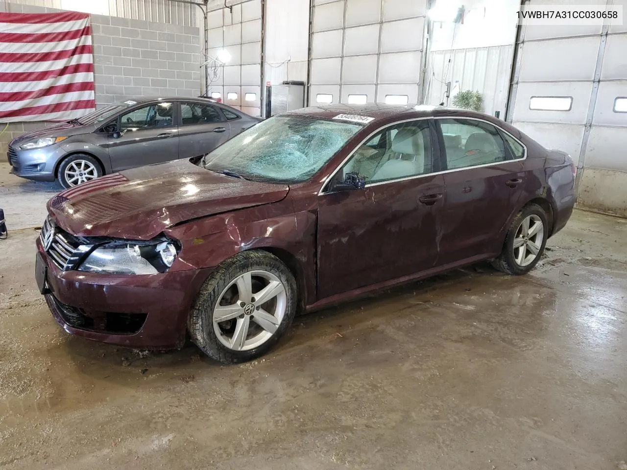 2012 Volkswagen Passat Se VIN: 1VWBH7A31CC030658 Lot: 53408064