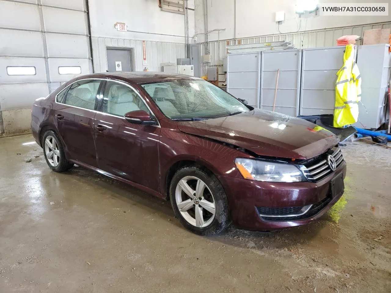 2012 Volkswagen Passat Se VIN: 1VWBH7A31CC030658 Lot: 53408064