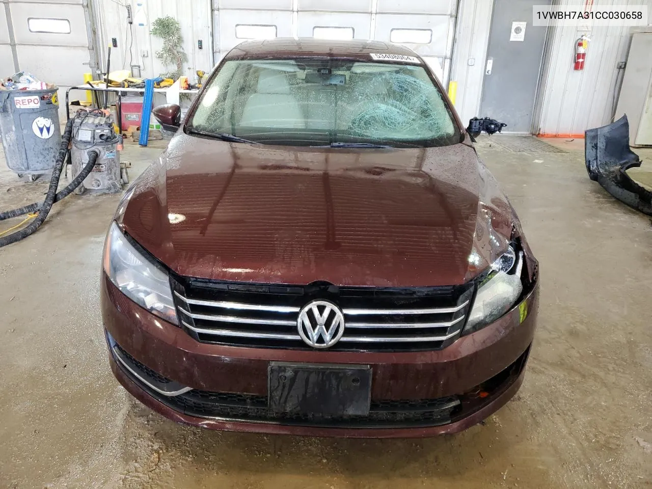 2012 Volkswagen Passat Se VIN: 1VWBH7A31CC030658 Lot: 53408064