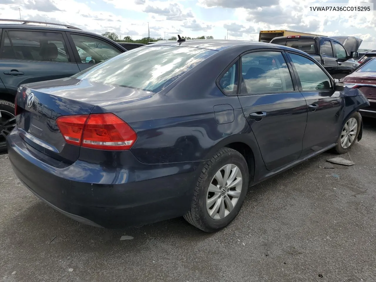 1VWAP7A36CC015295 2012 Volkswagen Passat S