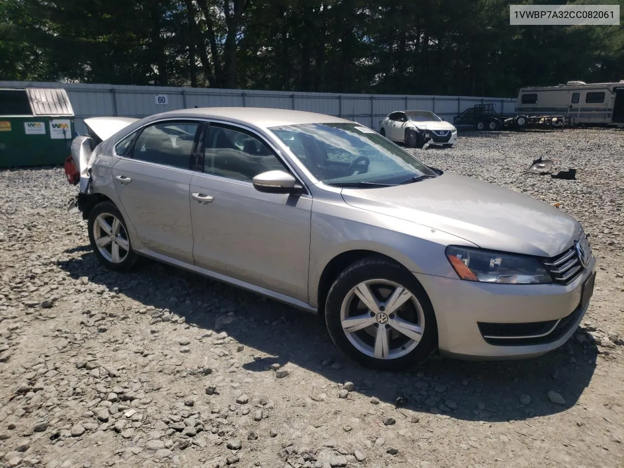 2012 Volkswagen Passat Se VIN: 1VWBP7A32CC082061 Lot: 56850834