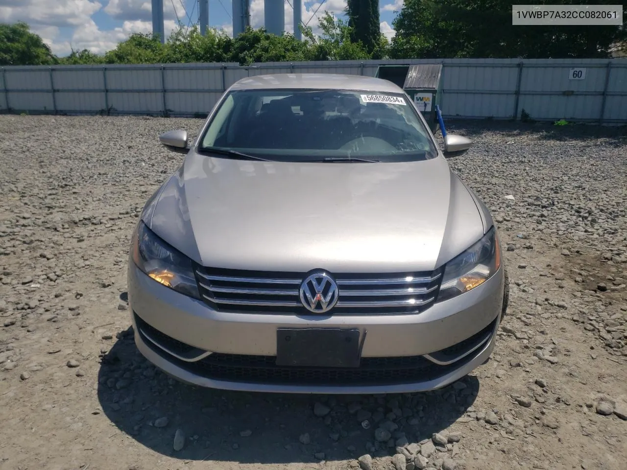 2012 Volkswagen Passat Se VIN: 1VWBP7A32CC082061 Lot: 56850834