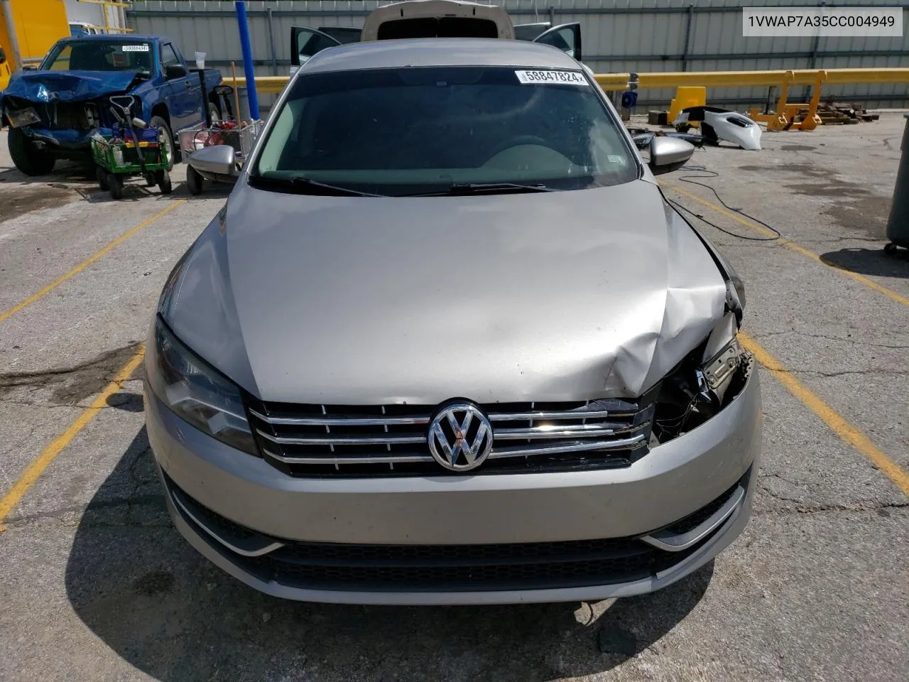 2012 Volkswagen Passat S VIN: 1VWAP7A35CC004949 Lot: 58847824