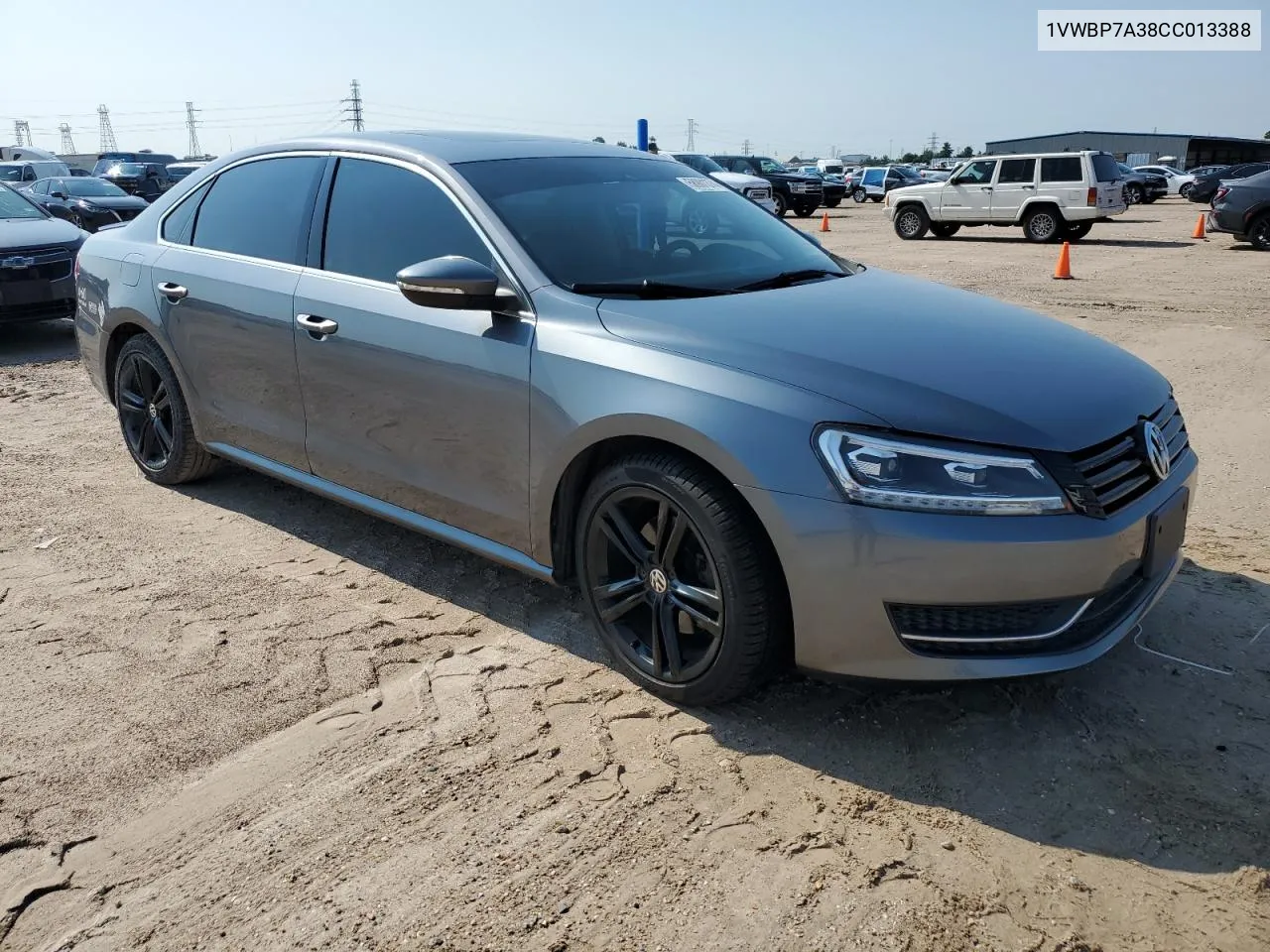 2012 Volkswagen Passat Se VIN: 1VWBP7A38CC013388 Lot: 58901374