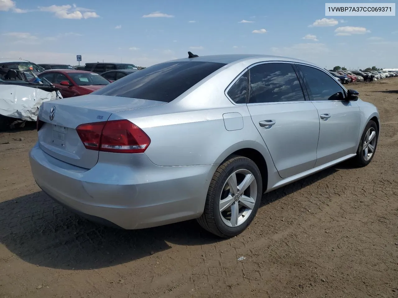 1VWBP7A37CC069371 2012 Volkswagen Passat Se