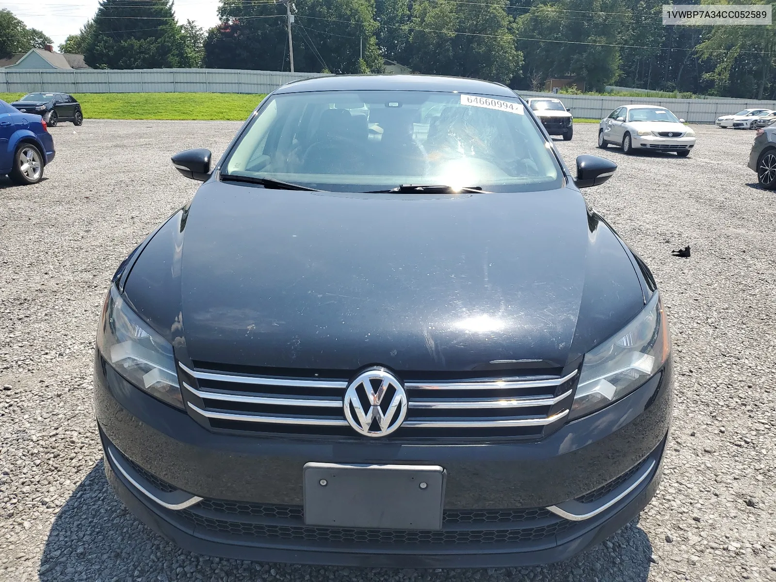 2012 Volkswagen Passat Se VIN: 1VWBP7A34CC052589 Lot: 64660994