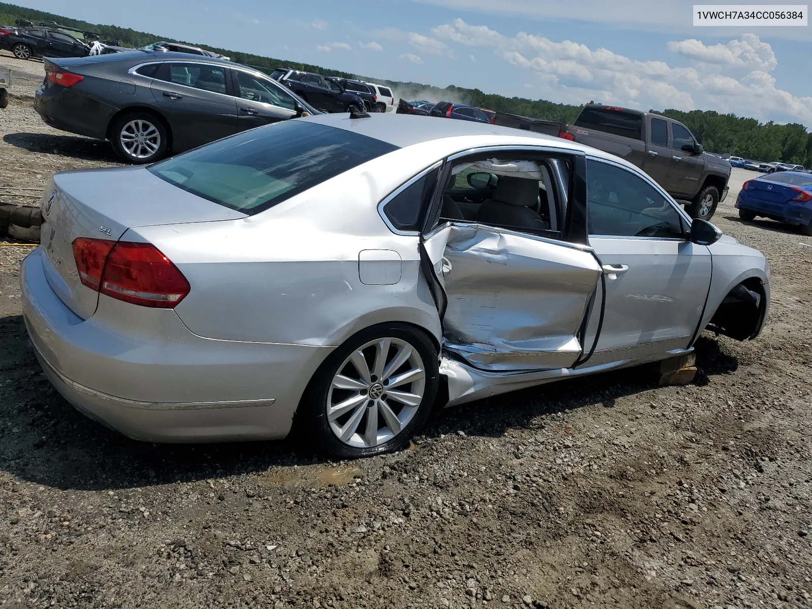 2012 Volkswagen Passat Sel VIN: 1VWCH7A34CC056384 Lot: 65773404