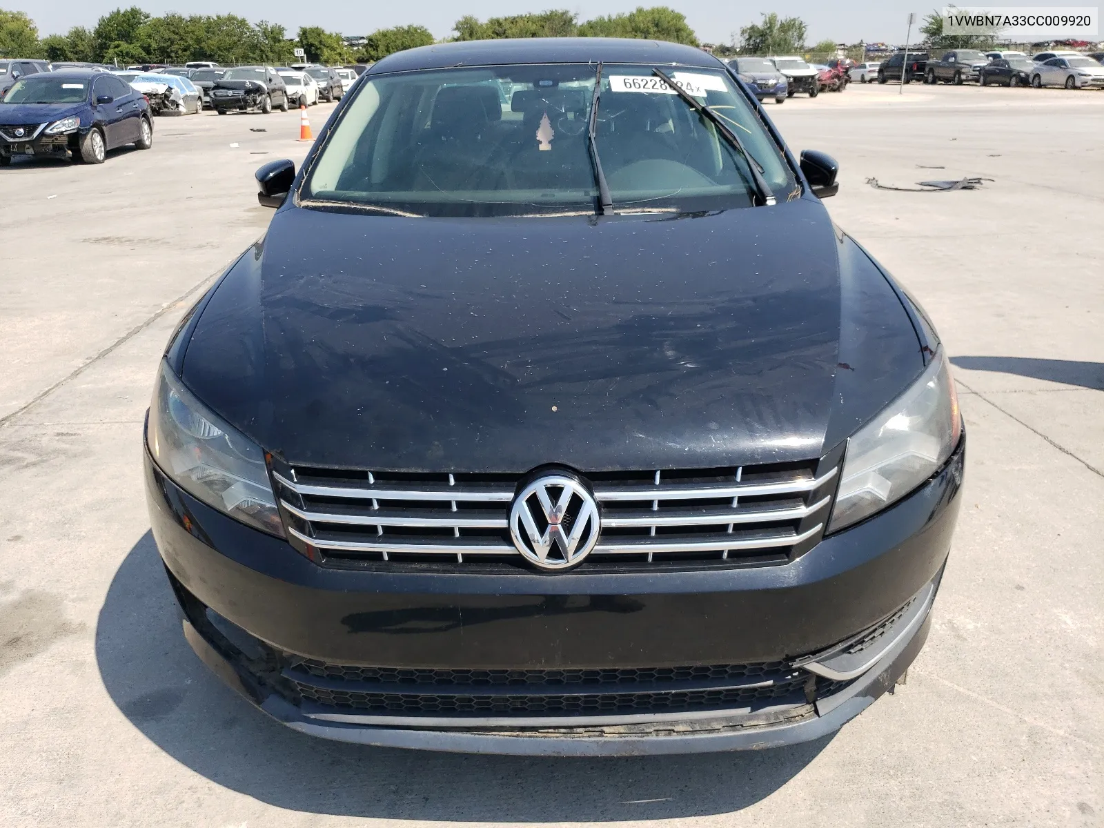 2012 Volkswagen Passat Se VIN: 1VWBN7A33CC009920 Lot: 66228024