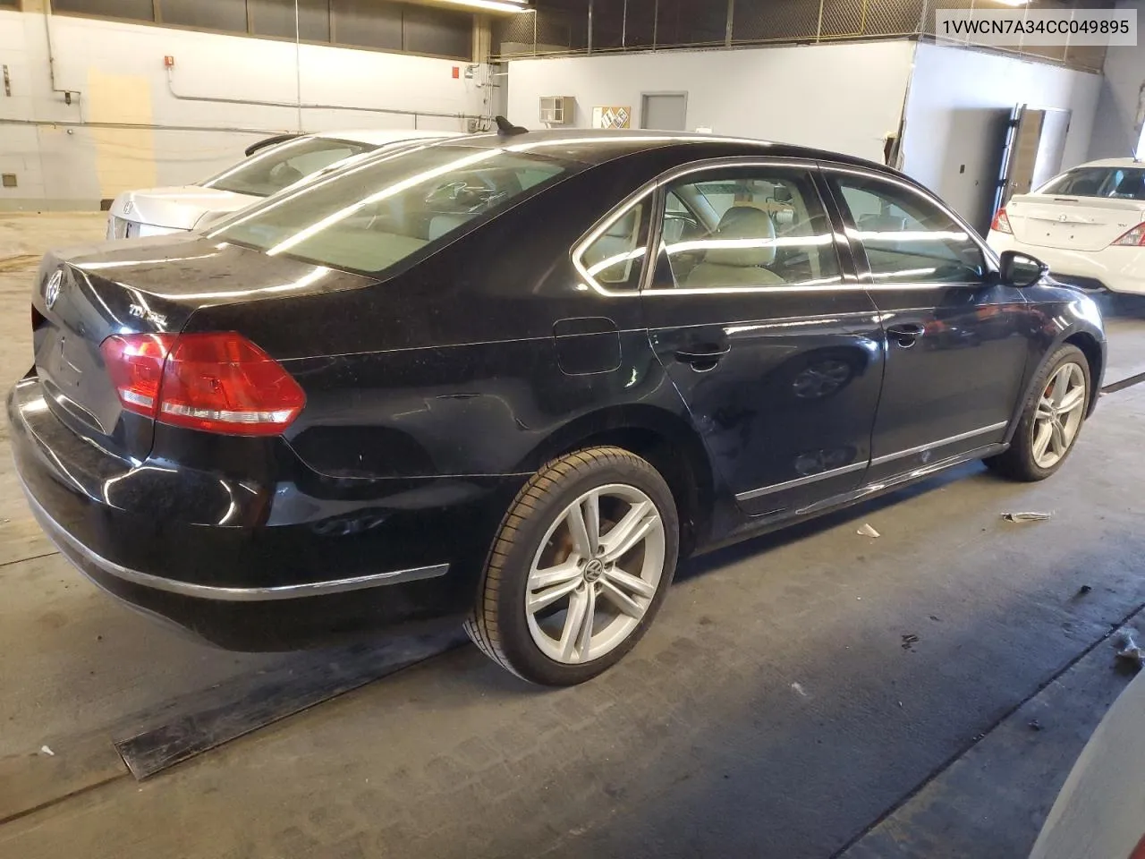 2012 Volkswagen Passat Sel VIN: 1VWCN7A34CC049895 Lot: 66333094