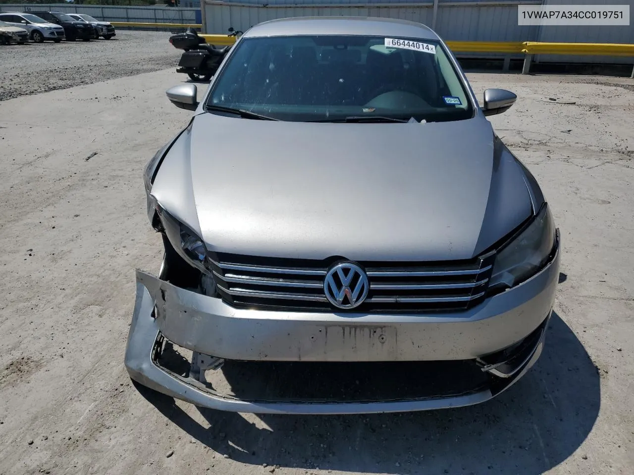 2012 Volkswagen Passat S VIN: 1VWAP7A34CC019751 Lot: 66444014