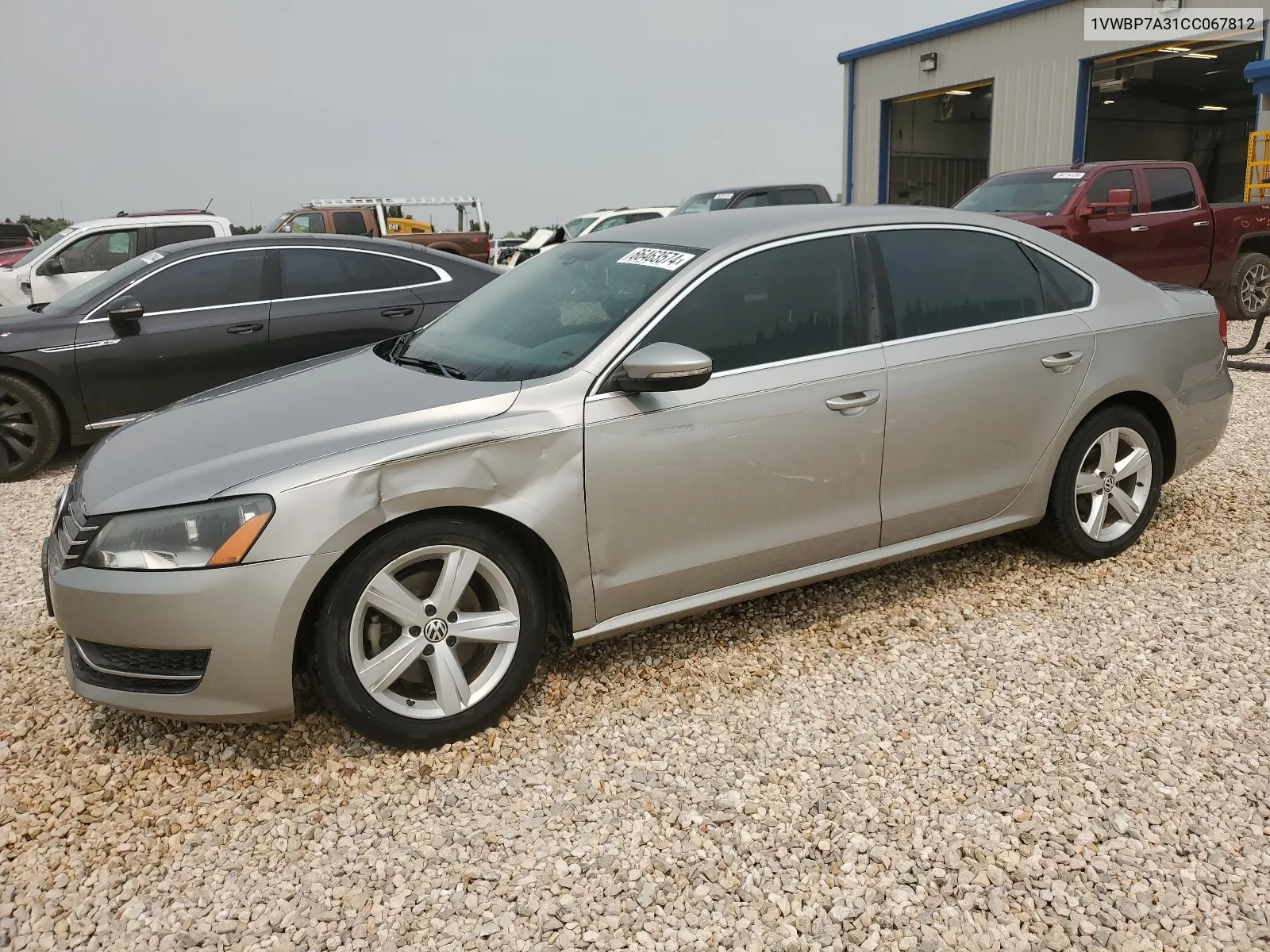 2012 Volkswagen Passat Se VIN: 1VWBP7A31CC067812 Lot: 66463574