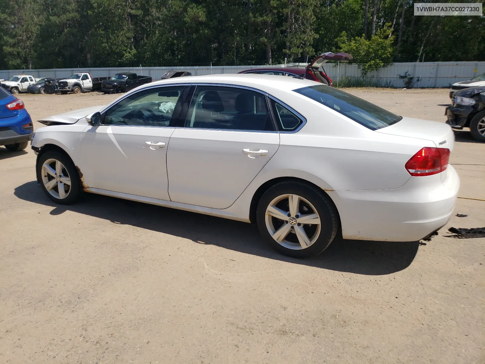 2012 Volkswagen Passat Se VIN: 1VWBH7A37CC027330 Lot: 66893864