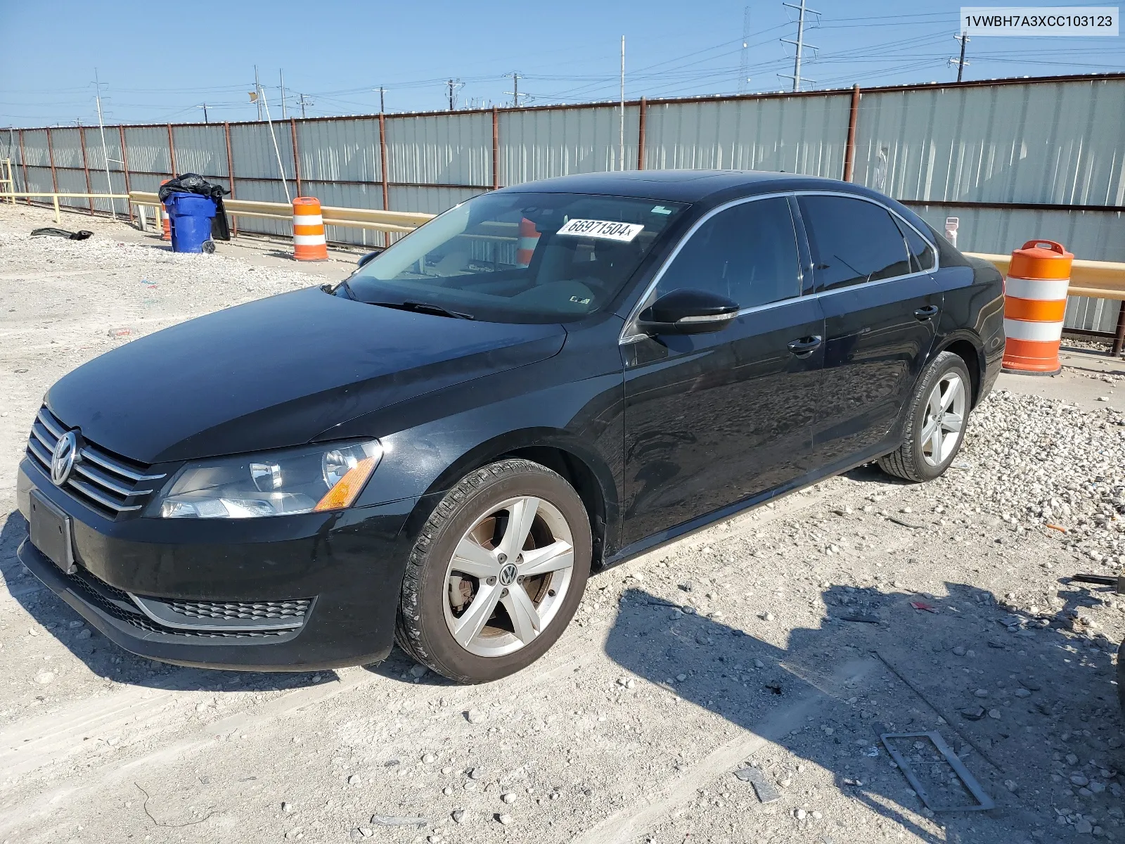 1VWBH7A3XCC103123 2012 Volkswagen Passat Se