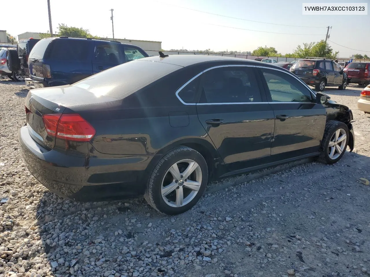 1VWBH7A3XCC103123 2012 Volkswagen Passat Se