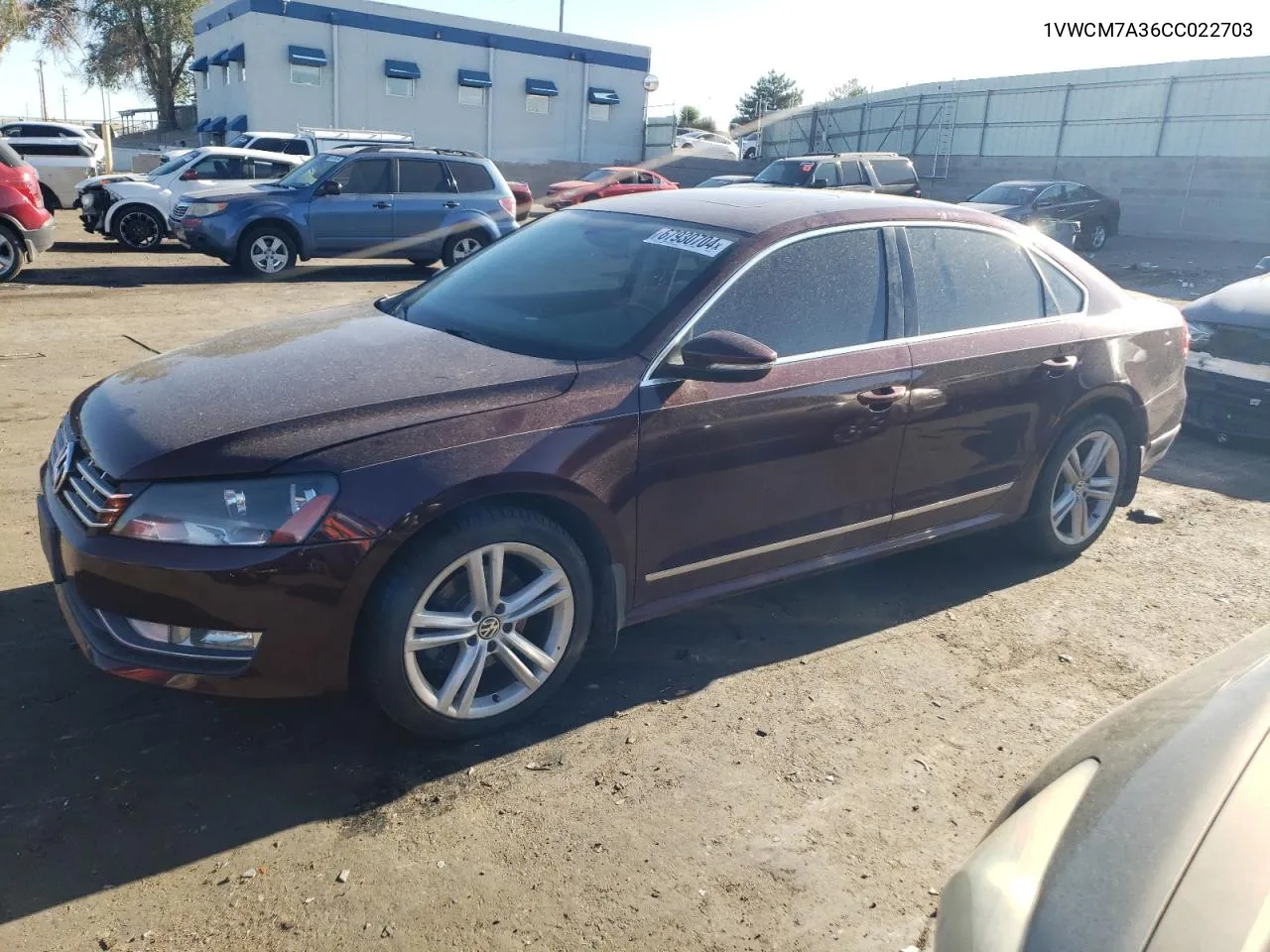 1VWCM7A36CC022703 2012 Volkswagen Passat Sel