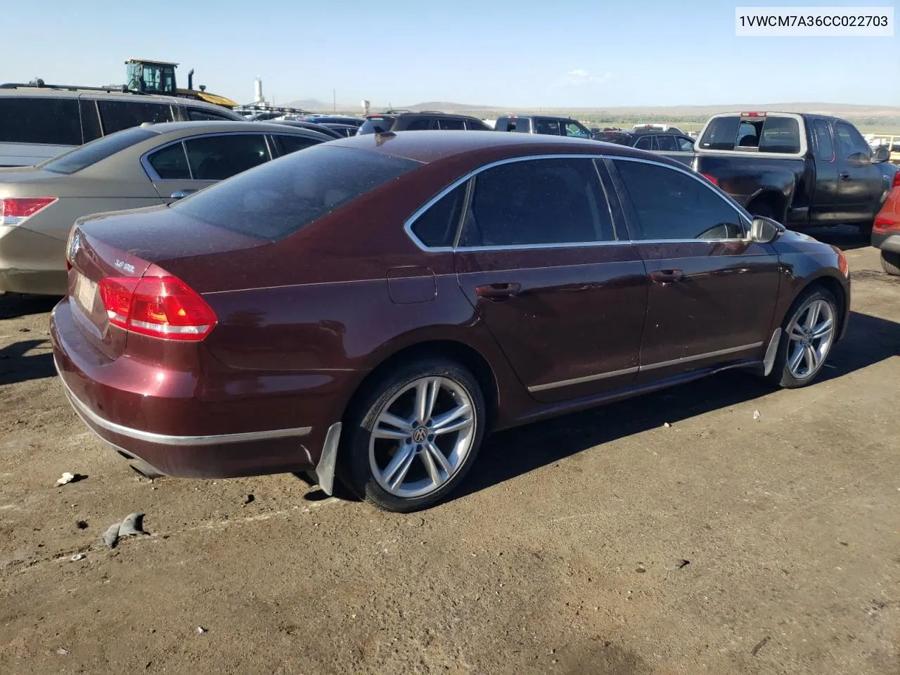 1VWCM7A36CC022703 2012 Volkswagen Passat Sel