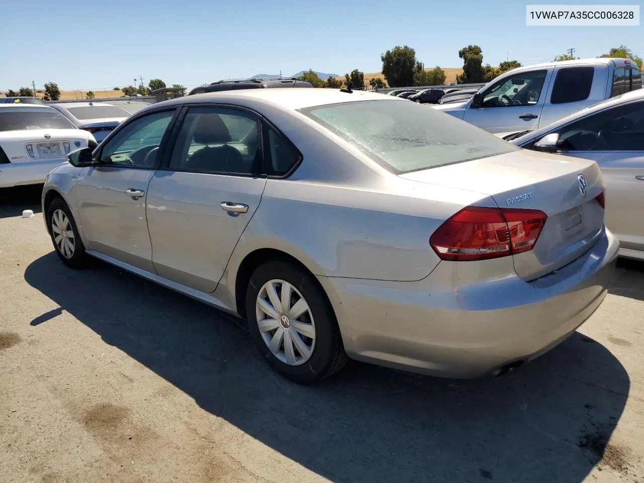 2012 Volkswagen Passat S VIN: 1VWAP7A35CC006328 Lot: 68077134