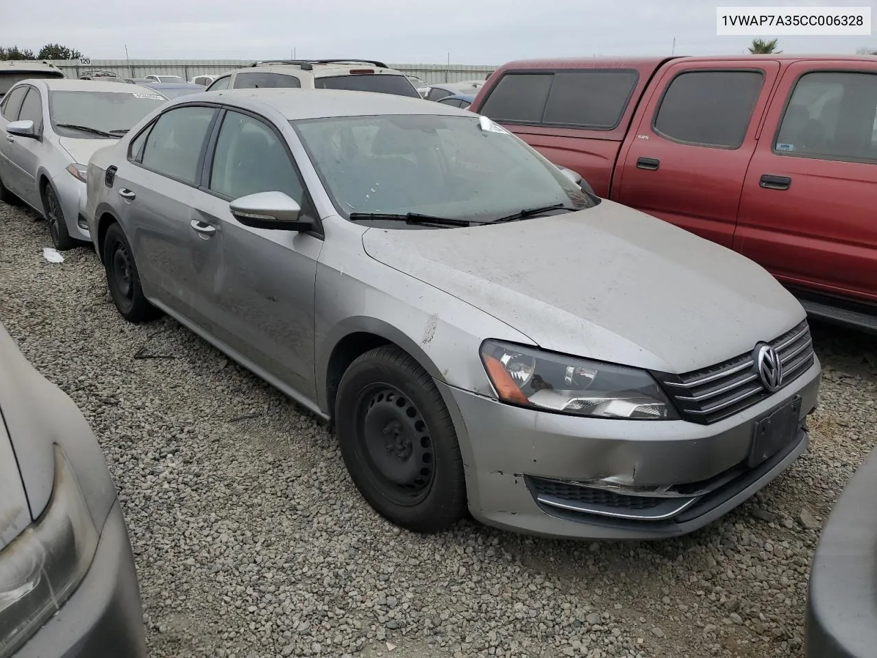 2012 Volkswagen Passat S VIN: 1VWAP7A35CC006328 Lot: 68077134