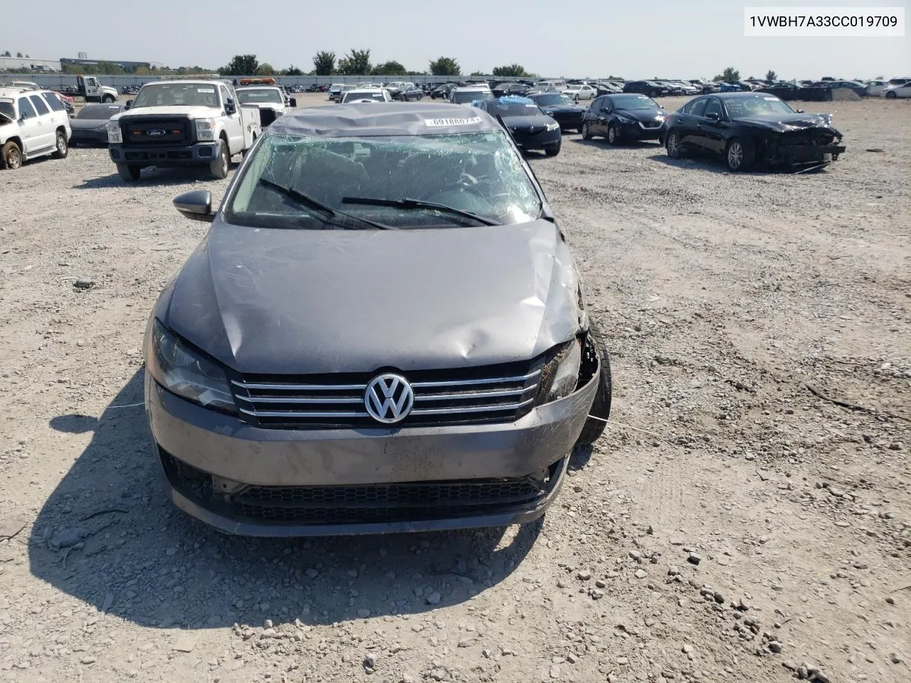 2012 Volkswagen Passat Se VIN: 1VWBH7A33CC019709 Lot: 69188074