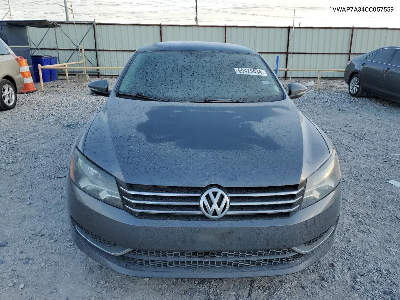 2012 Volkswagen Passat S VIN: 1VWAP7A34CC057559 Lot: 69425434