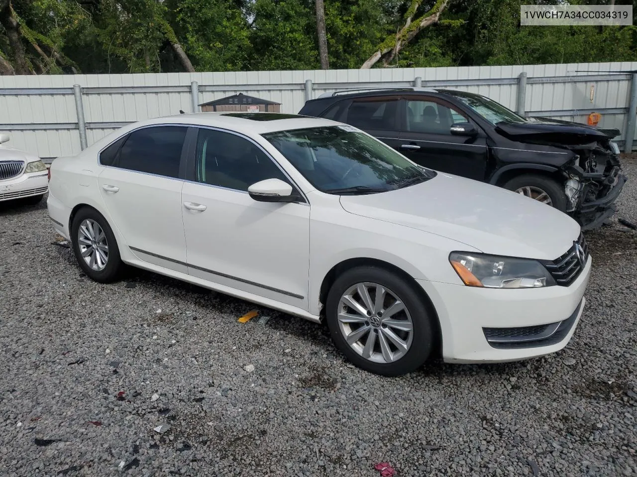 1VWCH7A34CC034319 2012 Volkswagen Passat Sel