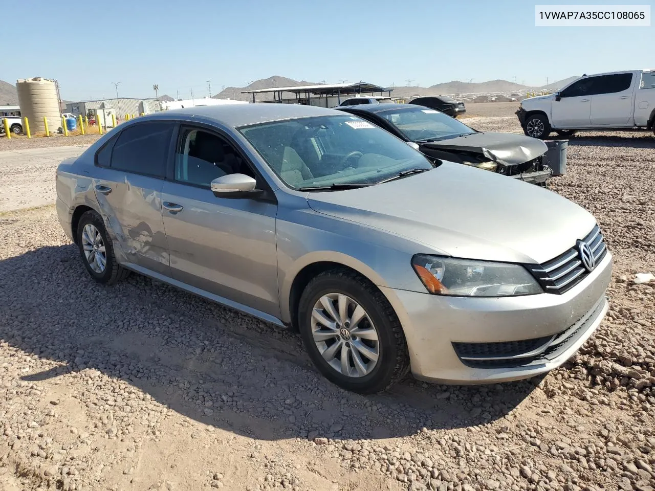 2012 Volkswagen Passat S VIN: 1VWAP7A35CC108065 Lot: 70303634