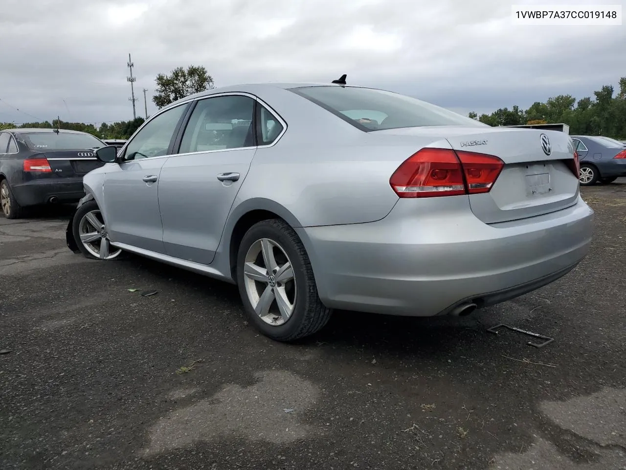 2012 Volkswagen Passat Se VIN: 1VWBP7A37CC019148 Lot: 70767794