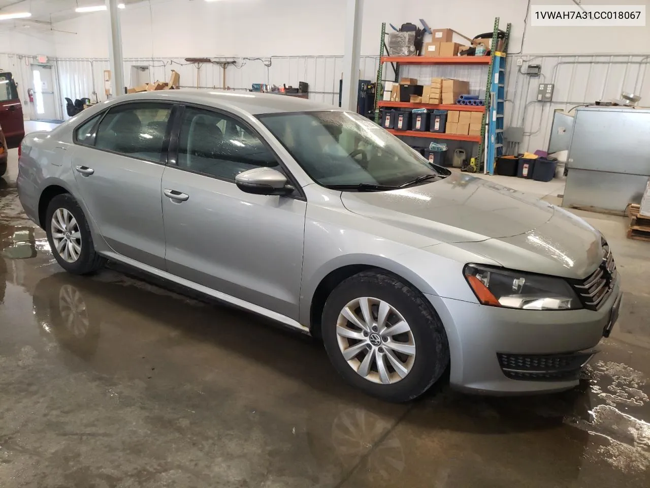 2012 Volkswagen Passat S VIN: 1VWAH7A31CC018067 Lot: 70871864