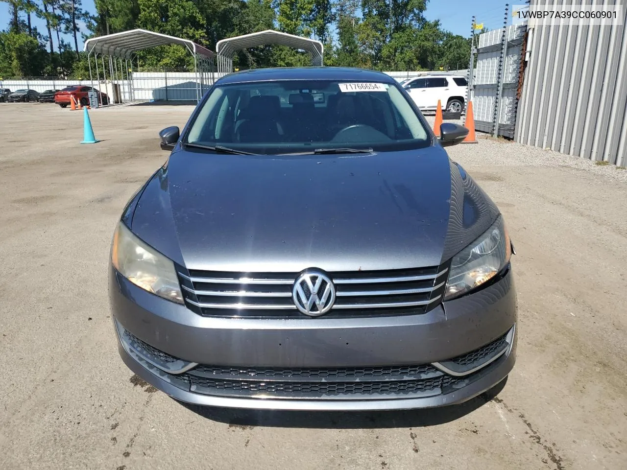 2012 Volkswagen Passat Se VIN: 1VWBP7A39CC060901 Lot: 71766654