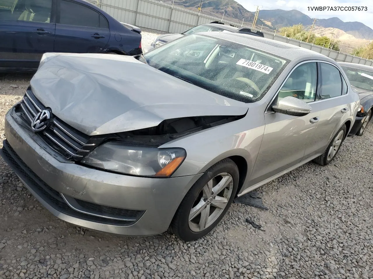 1VWBP7A37CC057673 2012 Volkswagen Passat Se