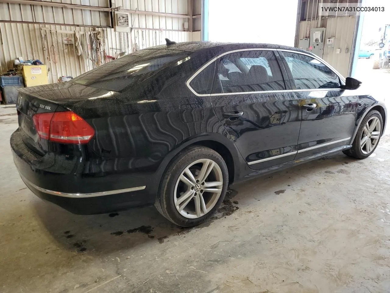 2012 Volkswagen Passat Sel VIN: 1VWCN7A31CC034013 Lot: 72521214