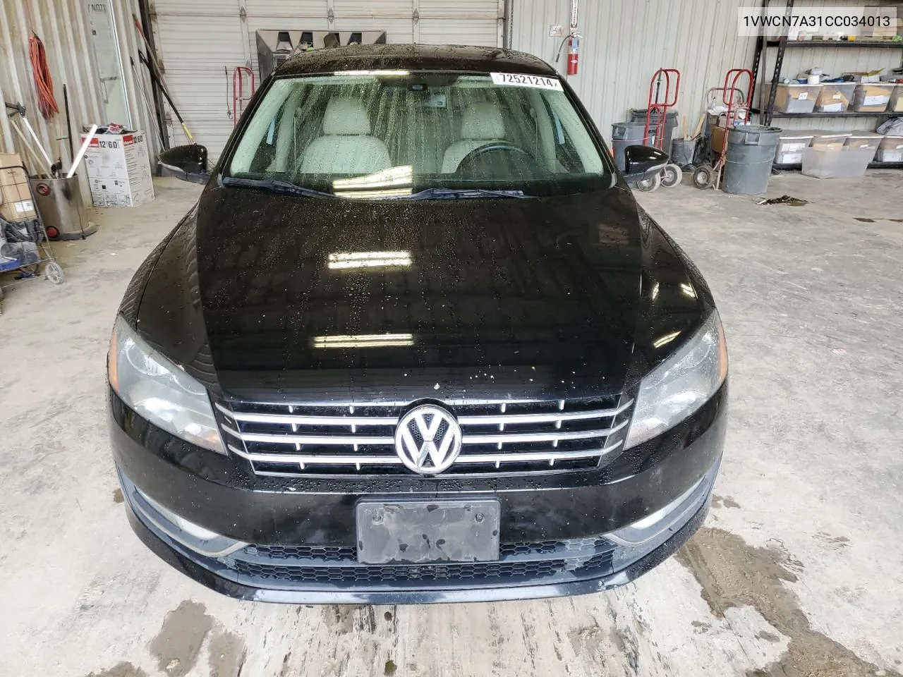 2012 Volkswagen Passat Sel VIN: 1VWCN7A31CC034013 Lot: 72521214