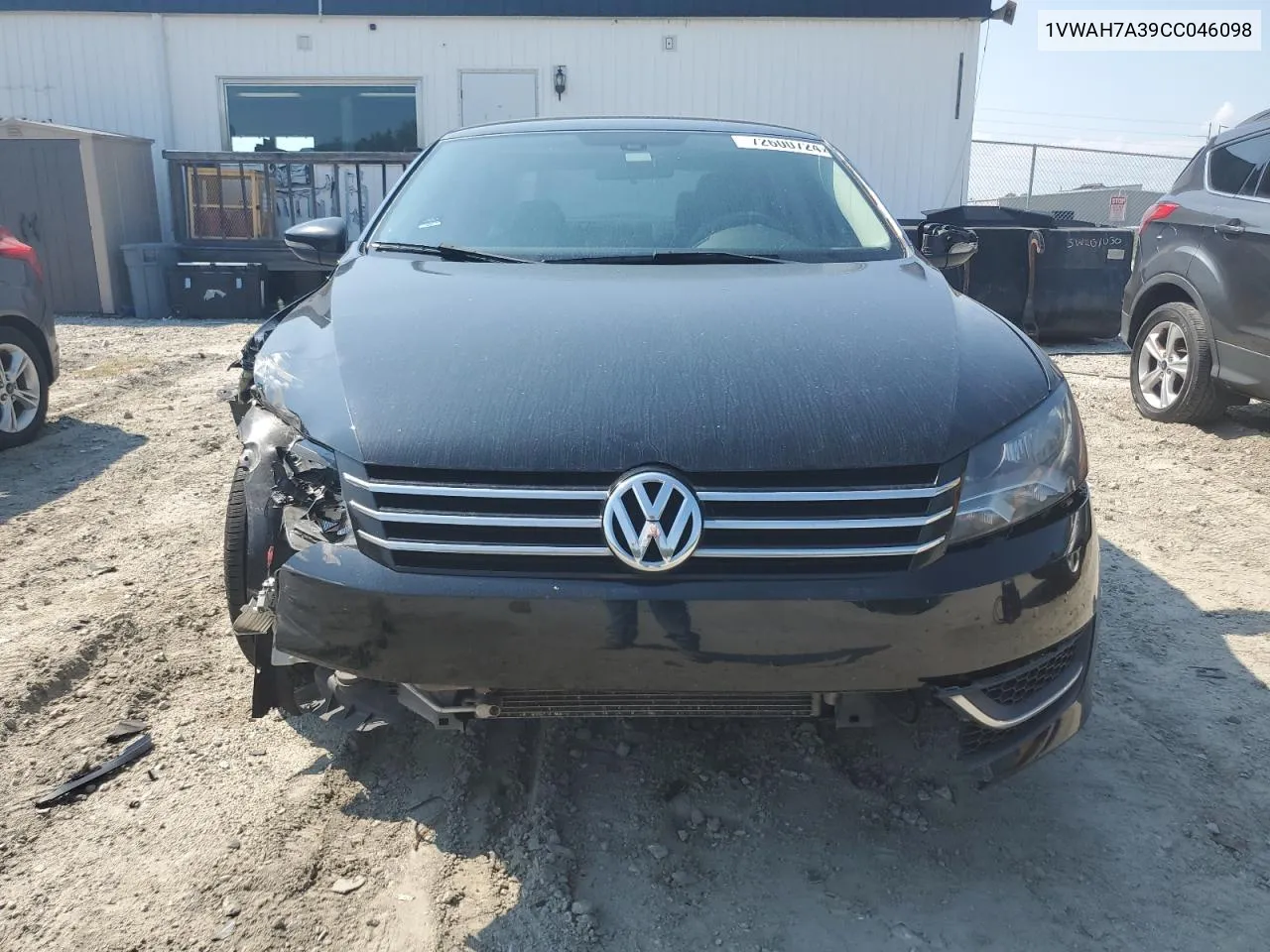 2012 Volkswagen Passat S VIN: 1VWAH7A39CC046098 Lot: 72600724