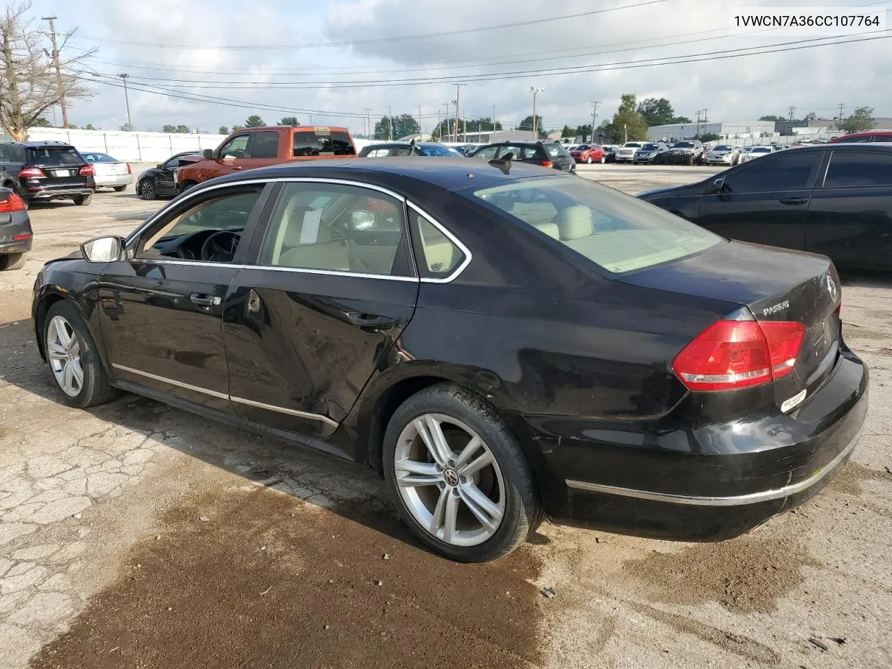 2012 Volkswagen Passat Sel VIN: 1VWCN7A36CC107764 Lot: 72797824