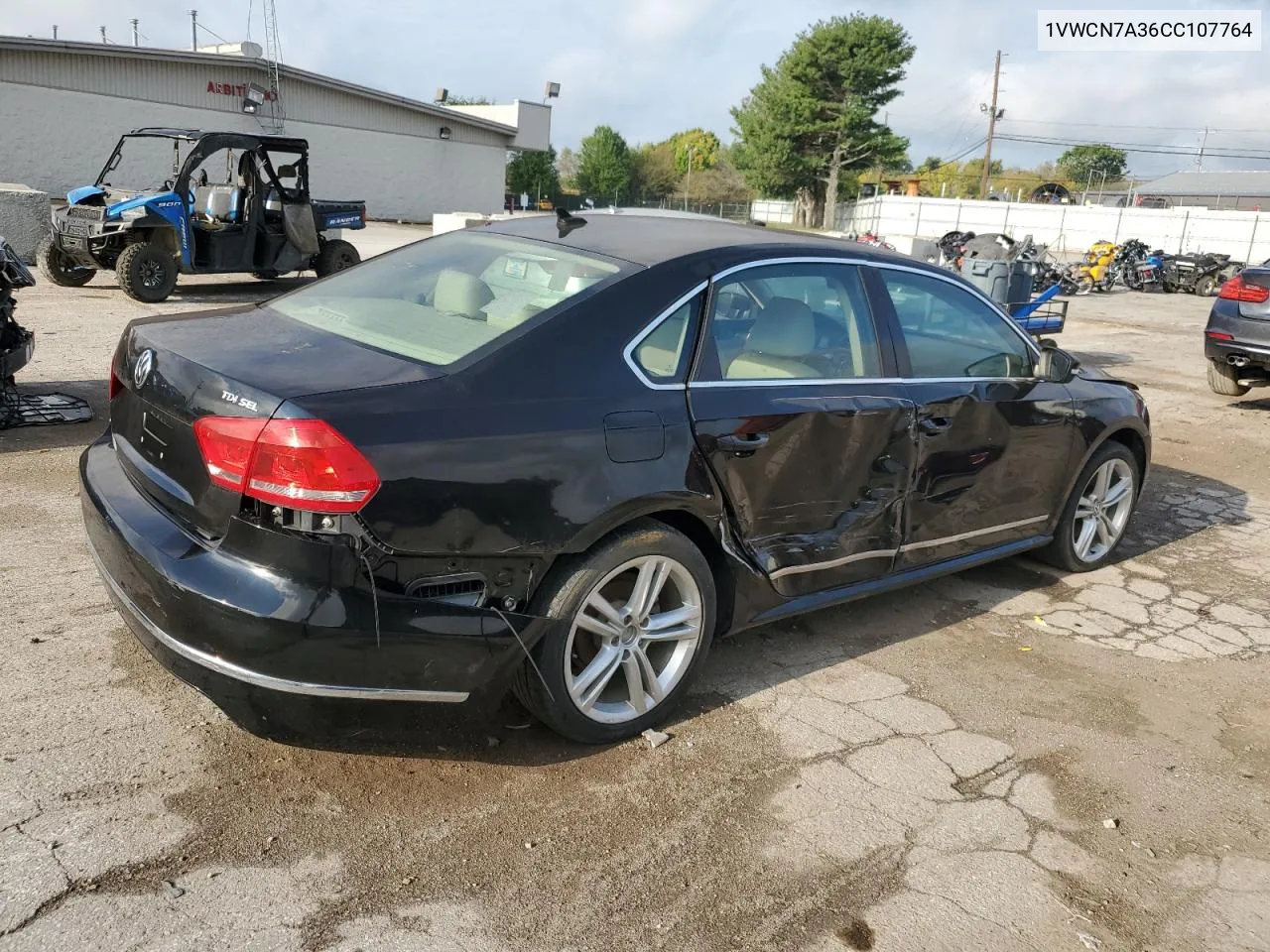 2012 Volkswagen Passat Sel VIN: 1VWCN7A36CC107764 Lot: 72797824