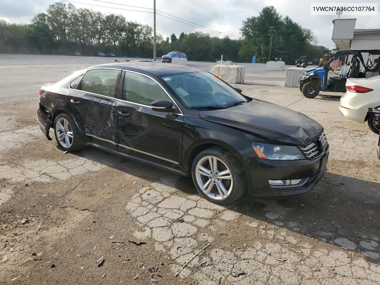 2012 Volkswagen Passat Sel VIN: 1VWCN7A36CC107764 Lot: 72797824