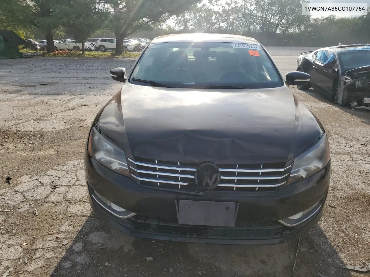 2012 Volkswagen Passat Sel VIN: 1VWCN7A36CC107764 Lot: 72797824