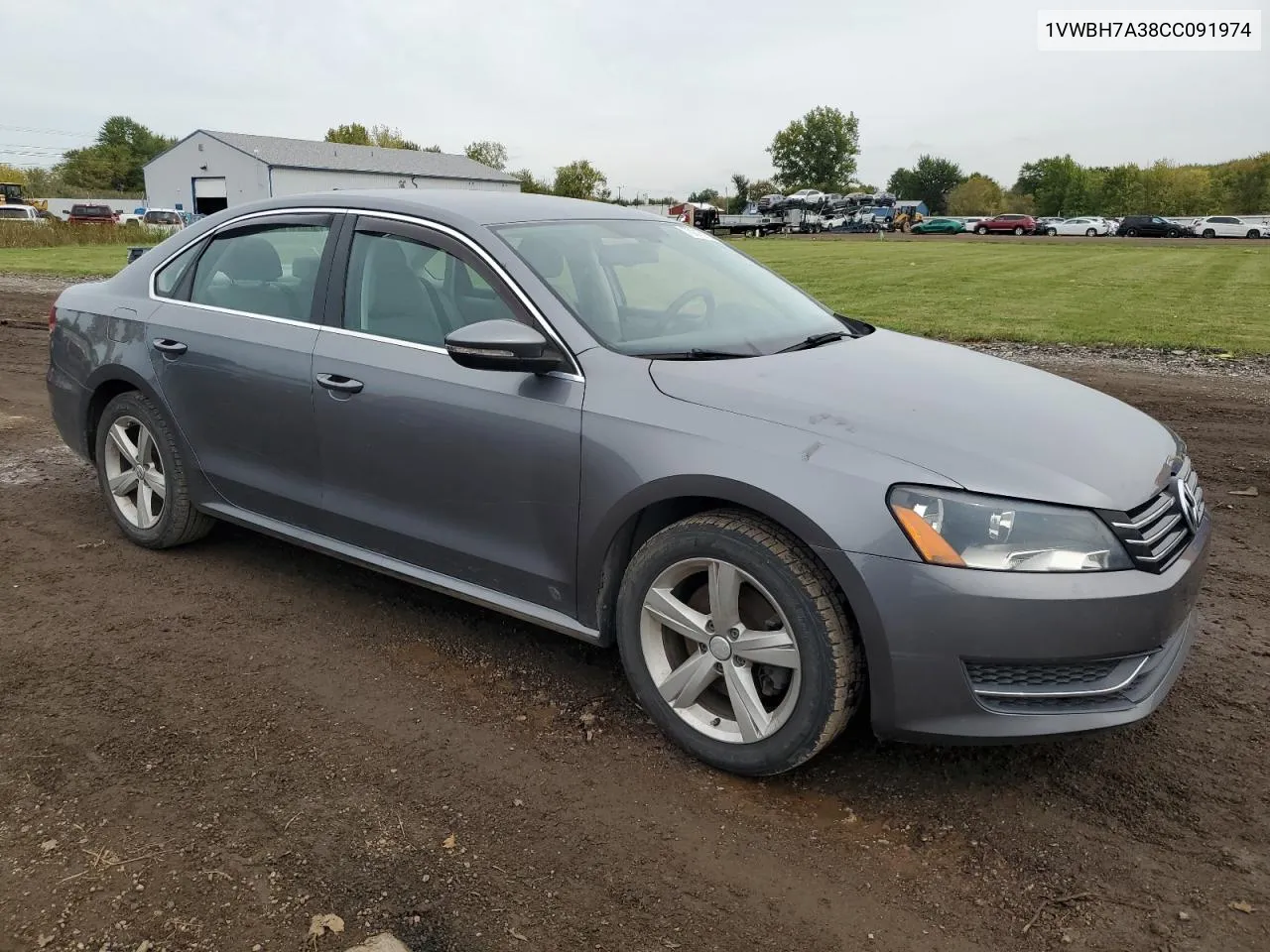 2012 Volkswagen Passat Se VIN: 1VWBH7A38CC091974 Lot: 73015724