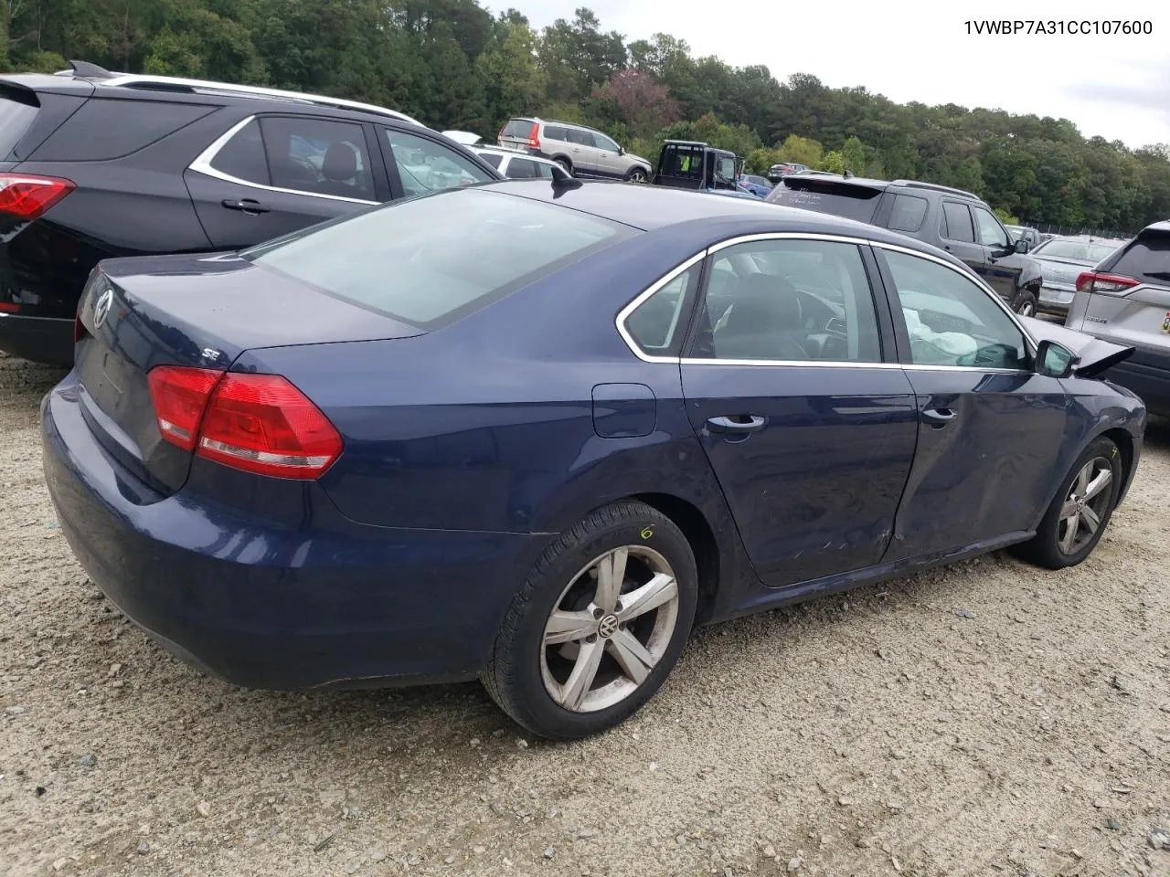 1VWBP7A31CC107600 2012 Volkswagen Passat Se