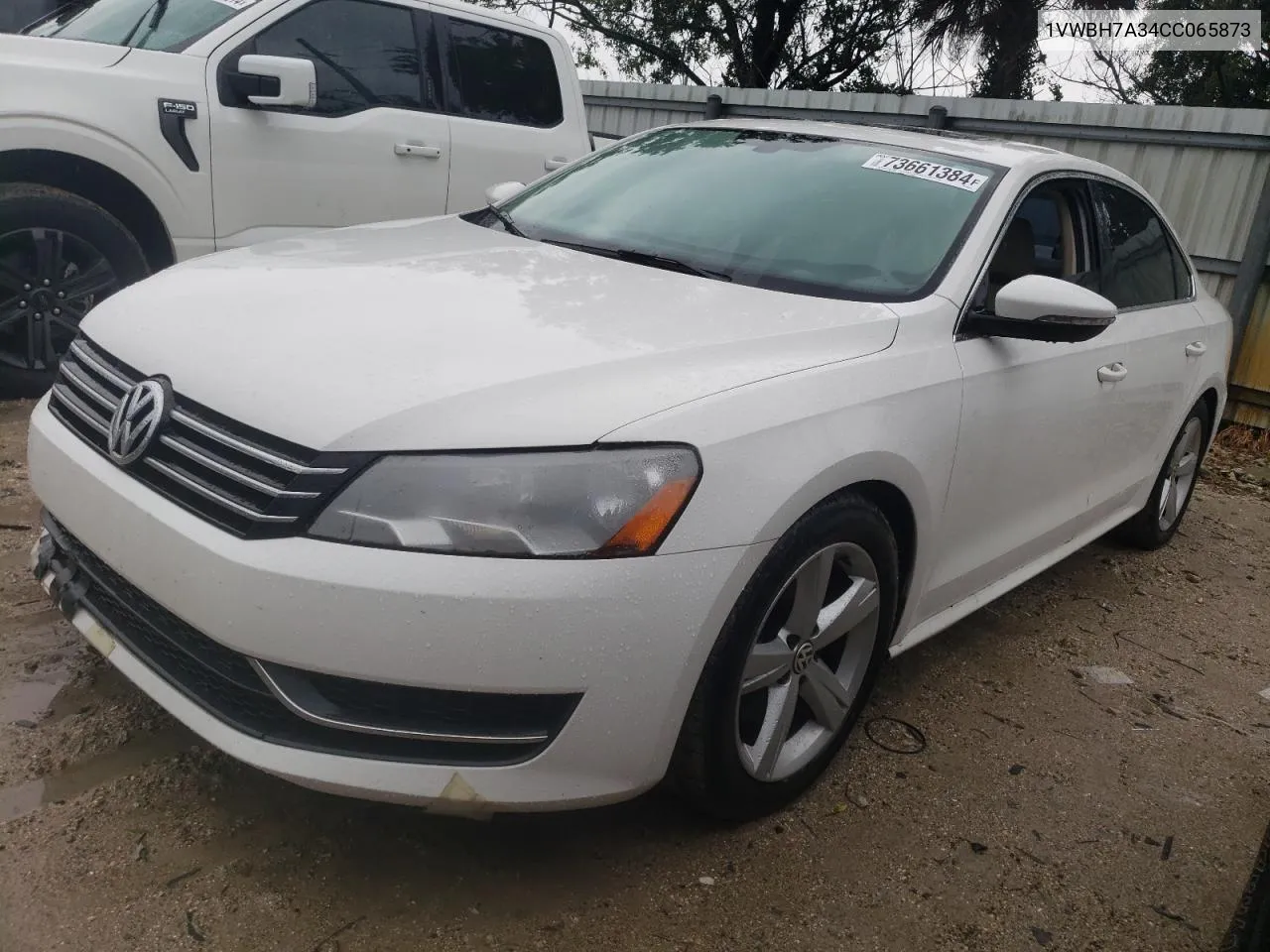 2012 Volkswagen Passat Se VIN: 1VWBH7A34CC065873 Lot: 73661384