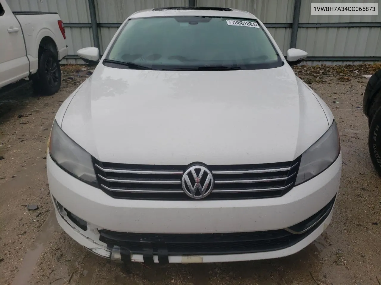 2012 Volkswagen Passat Se VIN: 1VWBH7A34CC065873 Lot: 73661384