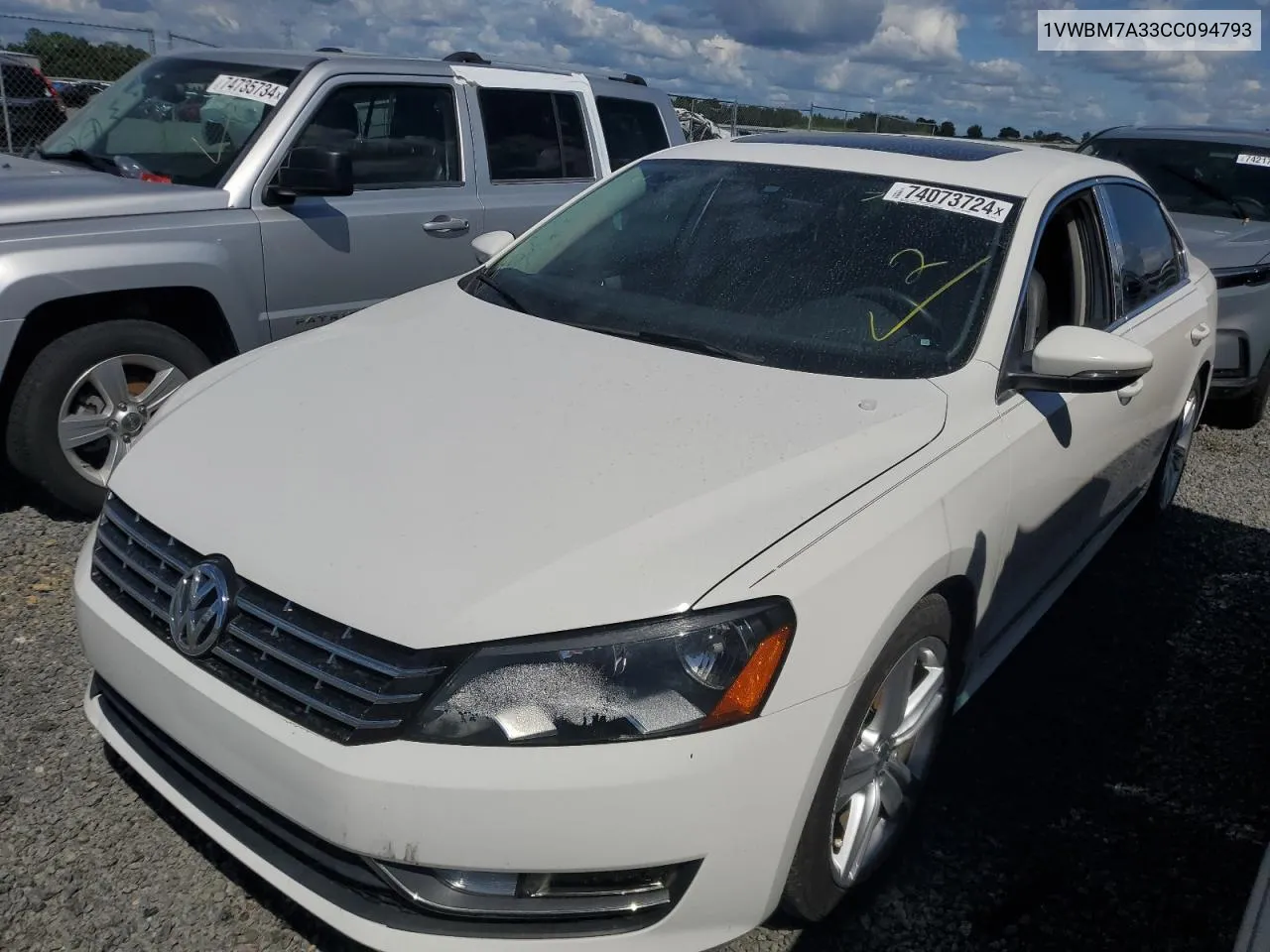 1VWBM7A33CC094793 2012 Volkswagen Passat Se